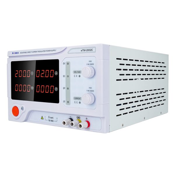 eTM-8006C, 2-Kob 0-800V 0-6A High Power DC Variable Bench Power Supply with Encoder Adjustment Knob, OVP/OCP Settings, Output Enable/Disable Button - Image 2