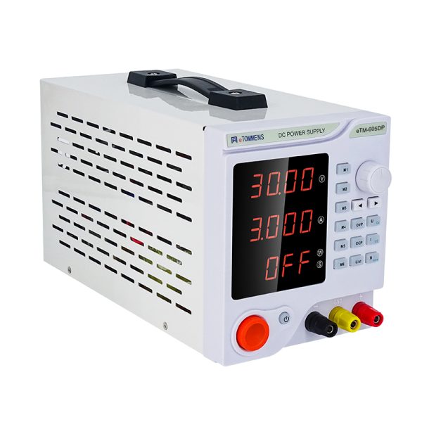 eTM-605DP, 60V 5A Regulated Linear DC Bench Power Supply Programmable with 4-Digit LED Display, Output Enable/Disable Button, Optional RS232/RS485/USB Port - Image 3