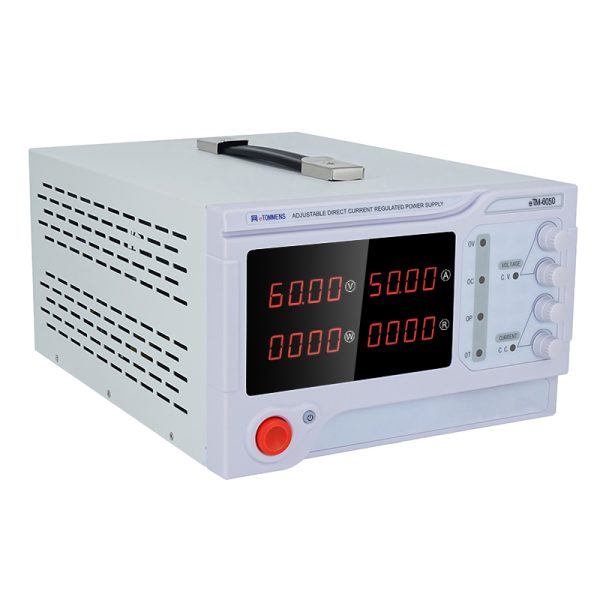 eTM-6050, 4-Kob 60V 50A High Power Adjustable Bench Top DC Power Supply with Encoder Coarse & Fine Adjustment Knob, Optional RS232/RS485/USB Serial Port - Image 3