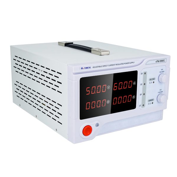 eTM-5060C, 2-Kob 0-50V 0-60A High Power Bench DC Variable Power Supply with 4-Digit LED Display, Output Switch Control, CV/CC Mode Automatic Conversion - Image 3