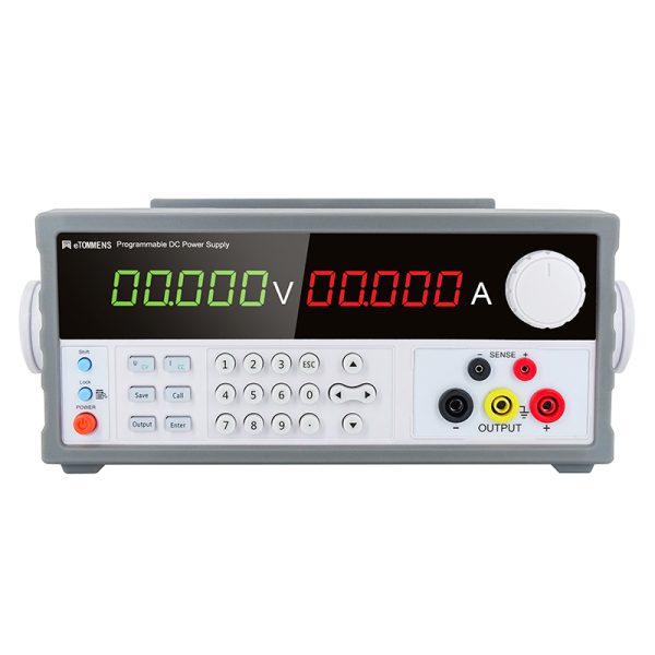 eTM-L2002SPD, Programmable Bench Linear DC Power Supply Variable 0-200V 0-2A with High Precision 5-Digit Digital Tube Display, Output Switch Control