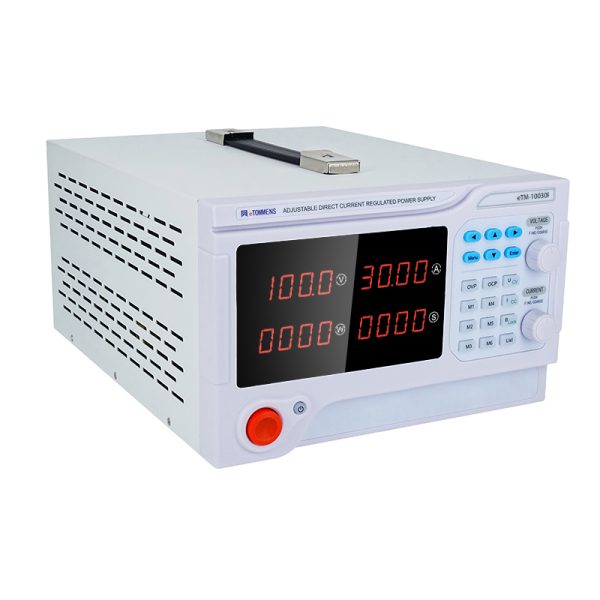 eTM-10030P, High Power DC Benchtop Power Supply Programmable 0-100V 0-30A with 4-Digit LED Display, RS485 Interface, Encoder Adjustments Knob - Image 3