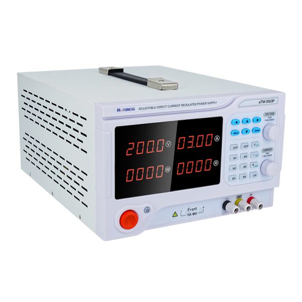 eTM-2003P, Switching Bench DC Power Supply Programmable 0-200V 0-3A with Multiple Safety Protections, One-Click Lock Key, Low Ripple and Noise - Image 3
