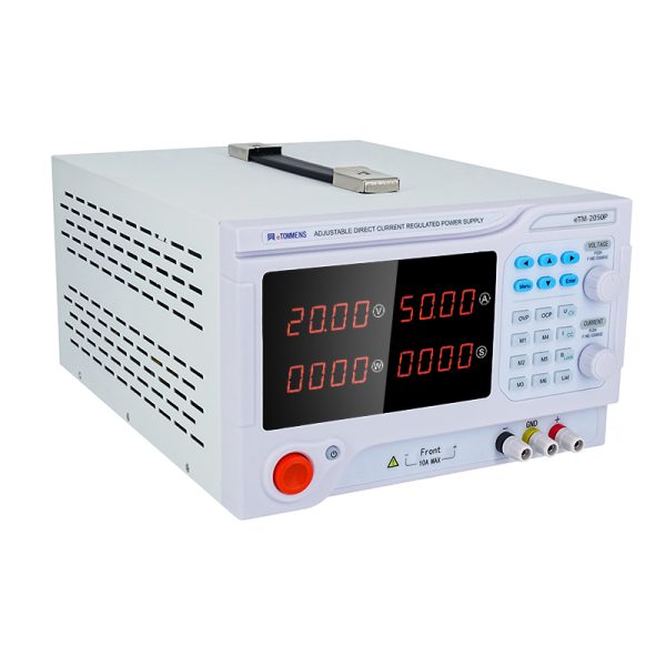 eTM-2050P, Programmable DC Lab Bench Power Supply 20V 50A with 4-Digit LED Display, Output Switch Control, RS485 Communication Port - Image 3