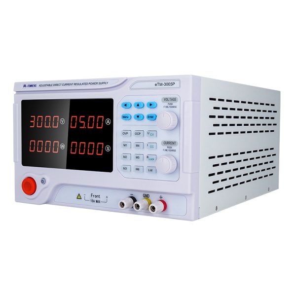 eTM-30010P, 300V 10A High Voltage Programmable DC Bench Power Supply with CV/CC Mode Automatic Conversion, RS485 Communication Serial Port - Image 2