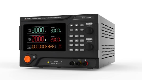 eTM-2003PC, Programmable Variable Regulated DC Lab Bench Power Supply 0-200V 0-3A with Digital Tube Display, OVP/OCP Settings, Low Ripple and Noise - Image 2
